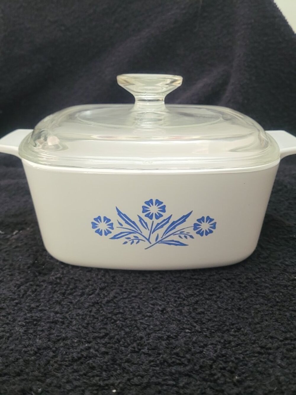 A-1 1/2-B 1.5 liter Blue Cornflower Casserole dish Lid A-7-C